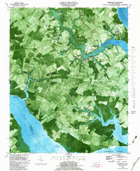 Weeksville 1982 topographic map thumbnail