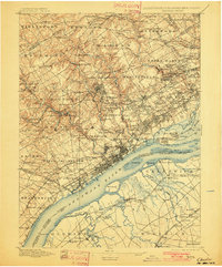 Chester 1898 topographic map thumbnail