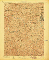 Claysville 1907 topographic map thumbnail