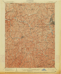 Claysville 1907 topographic map thumbnail
