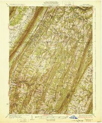 Clearville 1931 topographic map thumbnail