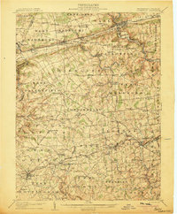 Coatesville 1906 topographic map thumbnail