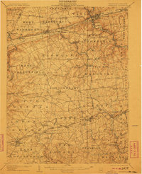 Coatesville 1906 topographic map thumbnail