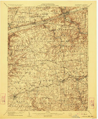 Coatesville 1906 topographic map thumbnail