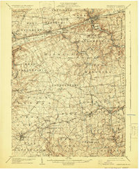 Coatesville 1906 topographic map thumbnail