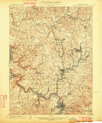 Connellsville 1902 topographic map thumbnail