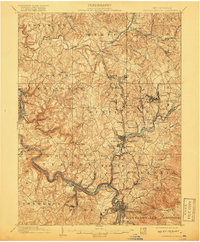 Connellsville 1902 topographic map thumbnail