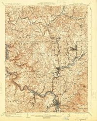 Connellsville 1902 topographic map thumbnail