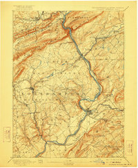 Delaware Watergap topographic map thumbnail