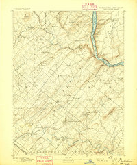 Doylestown 1891 topographic map thumbnail