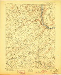 Doylestown 1891 topographic map thumbnail