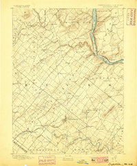 Doylestown 1891 topographic map thumbnail