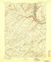 Doylestown 1891 topographic map thumbnail