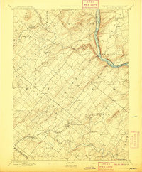 Doylestown 1891 topographic map thumbnail