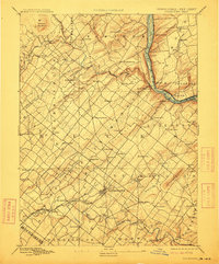 Doylestown 1891 topographic map thumbnail
