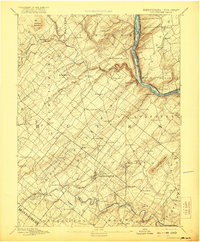 Doylestown 1891 topographic map thumbnail