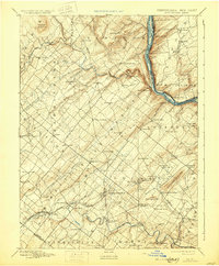 Doylestown 1891 topographic map thumbnail