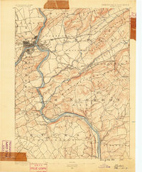 Easton 1890 topographic map thumbnail