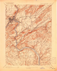 Easton 1891 topographic map thumbnail