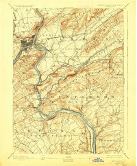 Easton 1891 topographic map thumbnail