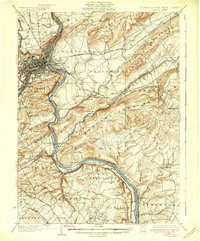 Easton 1932 topographic map thumbnail