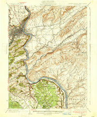 Easton 1932 topographic map thumbnail
