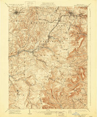 Ebensburg 1904 topographic map thumbnail