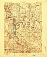 Foxburg topographic map thumbnail