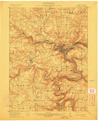 Franklin 1911 topographic map thumbnail