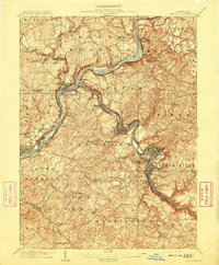 Freeport 1909 topographic map thumbnail