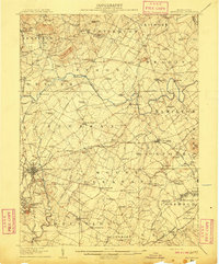 Gettysburg 1908 topographic map thumbnail