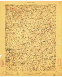 Gettysburg 1908 topographic map thumbnail
