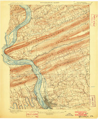 Harrisburg 1899 topographic map thumbnail