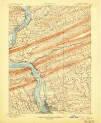 Harrisburg 1899 topographic map thumbnail