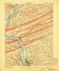 Harrisburg 1899 topographic map thumbnail