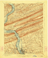 Harrisburg 1899 topographic map thumbnail
