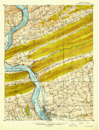 Harrisburg 1924 topographic map thumbnail