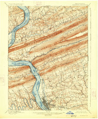 Harrisburg 1899 topographic map thumbnail