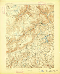 Harvey Lake 1893 topographic map thumbnail