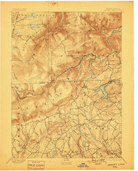 Harvey Lake 1893 topographic map thumbnail