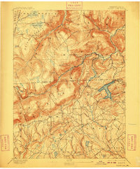 Harvey Lake 1893 topographic map thumbnail