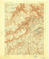 Harvey Lake 1893 topographic map thumbnail