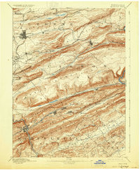 Hazleton 1893 topographic map thumbnail