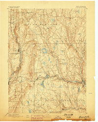 Honesdale 1892 topographic map thumbnail