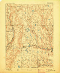 Honesdale 1892 topographic map thumbnail