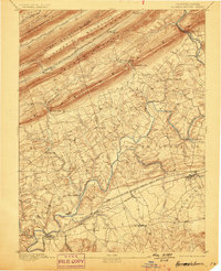 Hummelstown 1892 topographic map thumbnail