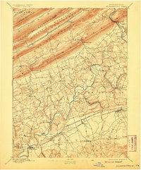 Hummelstown 1892 topographic map thumbnail