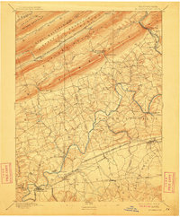 Hummelstown 1892 topographic map thumbnail