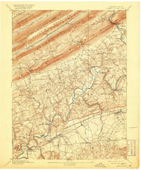 Hummelstown 1892 topographic map thumbnail
