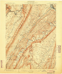 Huntingdon 1904 topographic map thumbnail